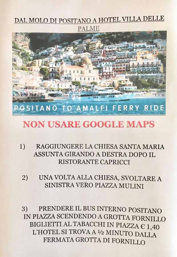 Hotel Villa Delle Palme In Positano Kültér fotó